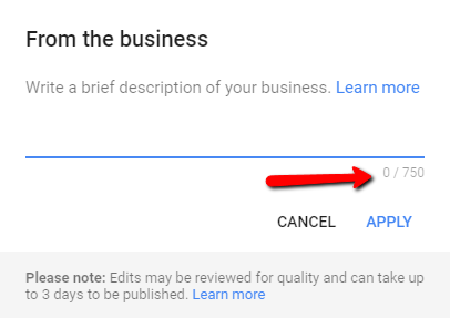 Google My Business Descriptions Are Back