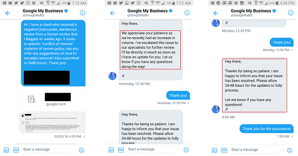 How Local Business Owners Get Fake Reviews Removed via Twitter DM