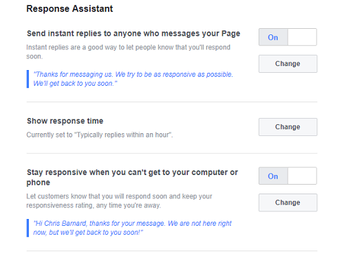 Facebook Messenger Instant Replies for Local Businesses